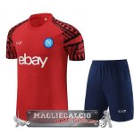 Napoli Senza Maniche Formazione Set Completo Maglia Calcio 2023-24 Rosso Blu Navy Napoli Senza Maniche Formazione Set Completo Maglia Calcio 2023-24 Rosso Blu Navy