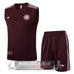 Set Completo Formazione Senza Maniche Maglia Bayern Monaco 2025 2026 Borgogna Set Completo Formazione Senza Maniche Maglia Bayern Monaco 2025 2026 Borgogna