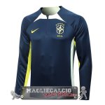 Brasile Blu Navy Felpa Da Allenamento 2023 Brasile Blu Navy Felpa Da Allenamento 2023