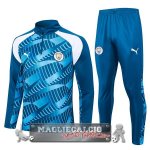 Manchester City Insieme Completo Blu II Bianco Felpa Da Allenamento 2023-24 Manchester City Insieme Completo Blu II Bianco Felpa Da Allenamento 2023-24