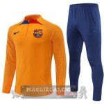 Barcellona Insieme Completo Arancione I Blu Giacca 2022-23 Barcellona Insieme Completo Arancione I Blu Giacca 2022-23