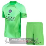Paris Saint Germain Set completi Bambino Maglia Calcio Portiere 2022-23 verde Paris Saint Germain Set completi Bambino Maglia Calcio Portiere 2022-23 verde