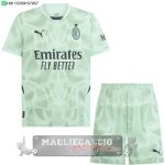 Portiere Set Completo Bambino AC Milan 2024 2025 Verde Portiere Set Completo Bambino AC Milan 2024 2025 Verde