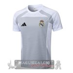 Maglia Formazione Real Madrid 2025 2026 Grigio Bianco Maglia Formazione Real Madrid 2025 2026 Grigio Bianco