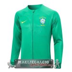 Brasile Verde Giacca Lunga Zip 2023 Brasile Verde Giacca Lunga Zip 2023