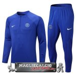 Paris Saint Germain Giocatori Insieme Completo Blu Felpa Da Allenamento 2022-23 Paris Saint Germain Giocatori Insieme Completo Blu Felpa Da Allenamento 2022-23