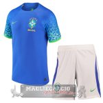 Brasile Set completi Bambino Maglia Calcio Away Coppa del mondo 2022 Brasile Set completi Bambino Maglia Calcio Away Coppa del mondo 2022