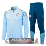 Manchester City Insieme Completo Blu Luce Felpa Da Allenamento 2023-24 Manchester City Insieme Completo Blu Luce Felpa Da Allenamento 2023-24