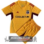 Maglia Calcio Set Completo Uomo Portiere Colo Colo 2023-24 Giallo Maglia Calcio Set Completo Uomo Portiere Colo Colo 2023-24 Giallo