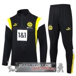 Borussia Dortmund Insieme Completo Nero Giallo Bianco Felpa Da Allenamento 2023-24 Borussia Dortmund Insieme Completo Nero Giallo Bianco Felpa Da Allenamento 2023-24