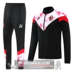 AC Milan Insieme Completo Nero Rosso Rosa Bianco Giacca 2022-23 AC Milan Insieme Completo Nero Rosso Rosa Bianco Giacca 2022-23