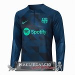 Felpa Da Allenamento Barcelona 2023-24 Blu Navy Verde Felpa Da Allenamento Barcelona 2023-24 Blu Navy Verde