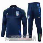 Set Completo Sudadera Formazione Bambino Italia 2024 Blu Navy Set Completo Sudadera Formazione Bambino Italia 2024 Blu Navy
