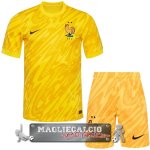 Maglia Calcio Set Completo Uomo Francia Portiere 2024 Amarillo Maglia Calcio Set Completo Uomo Francia Portiere 2024 Amarillo