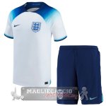 Inghilterra Set Completo Bambino Maglia Calcio Home Coppa del mondo 2022 Inghilterra Set Completo Bambino Maglia Calcio Home Coppa del mondo 2022