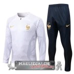 Francia Insieme Completo Bianco Giacca 2022-23 Francia Insieme Completo Bianco Giacca 2022-23
