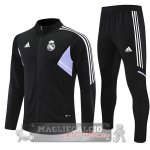 Real Madrid Insieme Completo bianco nero purpureo Bambino Giacca 2022-23 Real Madrid Insieme Completo bianco nero purpureo Bambino Giacca 2022-23