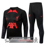 Liverpool Insieme Completo Nero I Rosso Giacca 2022-23 Liverpool Insieme Completo Nero I Rosso Giacca 2022-23