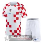 Croacia Bambino Maglia Calcio Home Coppa del mondo 2022 Croacia Bambino Maglia Calcio Home Coppa del mondo 2022