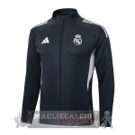 Lunga Zip Giacca Real Madrid 2025 2026 Grigio Navy Lunga Zip Giacca Real Madrid 2025 2026 Grigio Navy