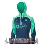 Giacca Felpa Cappuccio Barcelona 2023-24 Verde Blu Giacca Felpa Cappuccio Barcelona 2023-24 Verde Blu
