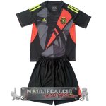 Maglia Calcio Set Completo Uomo Germania Portiere 2024 Negro Maglia Calcio Set Completo Uomo Germania Portiere 2024 Negro