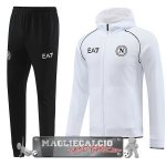 Giacca Felpa Cappuccio Set Completo Napoli 2023-24 Nero Bianco Giacca Felpa Cappuccio Set Completo Napoli 2023-24 Nero Bianco