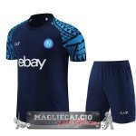 Napoli Senza Maniche Formazione Set Completo Maglia Calcio 2023-24 Blu Navy Napoli Senza Maniche Formazione Set Completo Maglia Calcio 2023-24 Blu Navy
