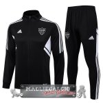 Atlético Mineiro Insieme Completo Nero Bianco Giacca Lunga Zip 2023-24 Atlético Mineiro Insieme Completo Nero Bianco Giacca Lunga Zip 2023-24