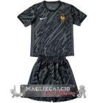 Maglia Calcio Set Completo Uomo Francia Portiere 2024 Negro Maglia Calcio Set Completo Uomo Francia Portiere 2024 Negro