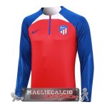 Atletico Madrid Rosso Blu Rosa Felpa Da Allenamento 2023-24 Atletico Madrid Rosso Blu Rosa Felpa Da Allenamento 2023-24