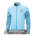 Manchester City Blu Giacca Lunga Zip 2023-24 Manchester City Blu Giacca Lunga Zip 2023-24