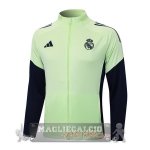 Lunga Zip Giacca Real Madrid 2025 2026 Verde Luce Lunga Zip Giacca Real Madrid 2025 2026 Verde Luce