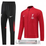 Liverpool Insieme Completo Rosso Nero Giacca 2022-23 Liverpool Insieme Completo Rosso Nero Giacca 2022-23