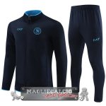 Set Completo Giacca Lunga Zip Napoli 2023-24 Blu Navy Set Completo Giacca Lunga Zip Napoli 2023-24 Blu Navy