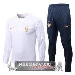 Francia Insieme Completo Bianco Blu Giacca 2022-23 Francia Insieme Completo Bianco Blu Giacca 2022-23