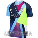 Edizione Commemorativa Maglia Calcio Manchester City 2019-20 Blu Luce Edizione Commemorativa Maglia Calcio Manchester City 2019-20 Blu Luce