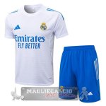 Set Completo Maglia Formazione Real Madrid 2025 2026 Bianco Blu Set Completo Maglia Formazione Real Madrid 2025 2026 Bianco Blu