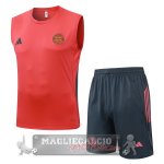 Set Completo Formazione Senza Maniche Maglia Bayern Monaco 2025 2026 Rosso Grigio Set Completo Formazione Senza Maniche Maglia Bayern Monaco 2025 2026 Rosso Grigio