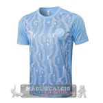 Maglia Formazione Manchester City 2024 2025 Blu Luce Maglia Formazione Manchester City 2024 2025 Blu Luce