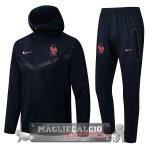 Francia Insieme Completo Nero Giacca felpa cappuccioa 2022-23 Francia Insieme Completo Nero Giacca felpa cappuccioa 2022-23