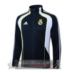 Lunga Zip Giacca Real Madrid 2025 2026 Blu Navy I Bianco Lunga Zip Giacca Real Madrid 2025 2026 Blu Navy I Bianco