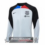 Giacca Lunga Zip Barcelona 2023-24 Grigio Nero Giacca Lunga Zip Barcelona 2023-24 Grigio Nero
