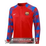 Giacca Lunga Zip Barcelona 2023-24 Rosso Blu Giacca Lunga Zip Barcelona 2023-24 Rosso Blu
