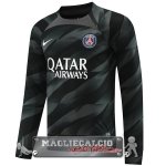 Tailandia Home Manica Lunga Maglia Calcio Portiere Paris Saint Germain 2023-24 Nero Tailandia Home Manica Lunga Maglia Calcio Portiere Paris Saint Germain 2023-24 Nero
