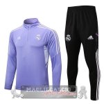 Real Madrid Insieme Completo Purpureo II Nero Bambino Giacca 2022-23 Real Madrid Insieme Completo Purpureo II Nero Bambino Giacca 2022-23