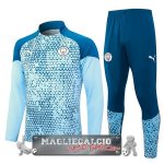 Manchester City Insieme Completo Blu I Luce Felpa Da Allenamento 2023-24 Manchester City Insieme Completo Blu I Luce Felpa Da Allenamento 2023-24