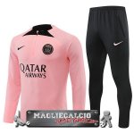 Paris Saint Germain Insieme Completo rosa-I-nero Felpa Da Allenamento 2022-23 Paris Saint Germain Insieme Completo rosa-I-nero Felpa Da Allenamento 2022-23