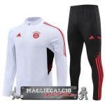 Bayern Monaco Insieme Completo Bianco Nero Rosso Bambino Felpa Da Allenamento 2023-24 Bayern Monaco Insieme Completo Bianco Nero Rosso Bambino Felpa Da Allenamento 2023-24