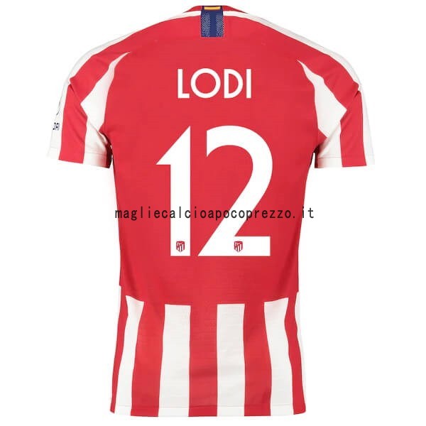 NO.12 Lodi Prima Maglia Atlético Madrid 2019 2020 Rosso